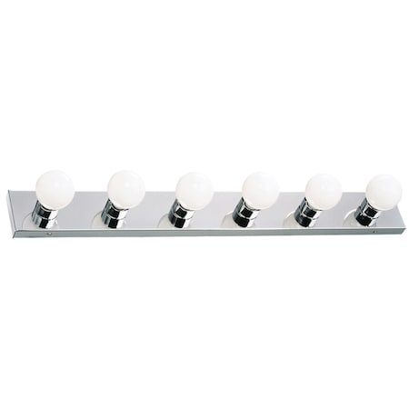 Design House 6-Light Polished Chrome Vanity Light 500942